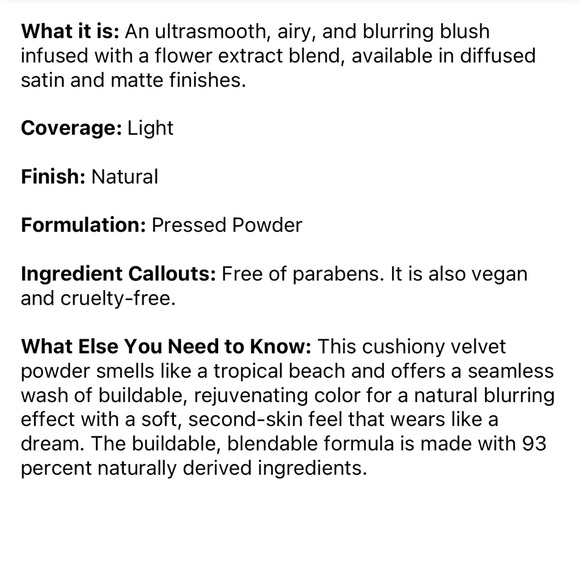 Too Faced Cloud Crush Blurring Powder Blush | Shade : Head in the Clouds | NEW - Picture 8 of 8